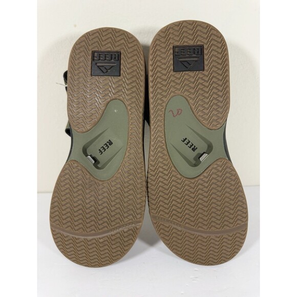 Reef Fanning Baja Bottle Opener Strap Sandals Mens 12 EU 45 Green NEW